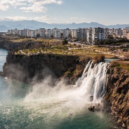 Lower Duden Waterfalls in Antalya